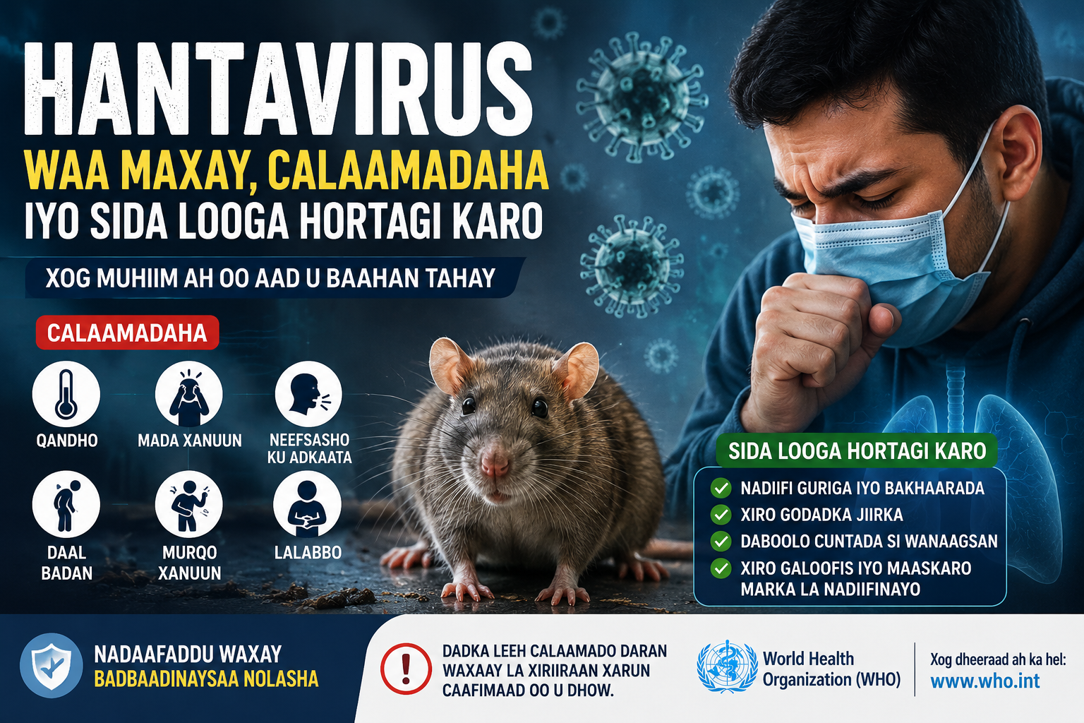Waa Maxay Hantavirus? Calaamadaha iyo Sida Looga Hortagi Karo.