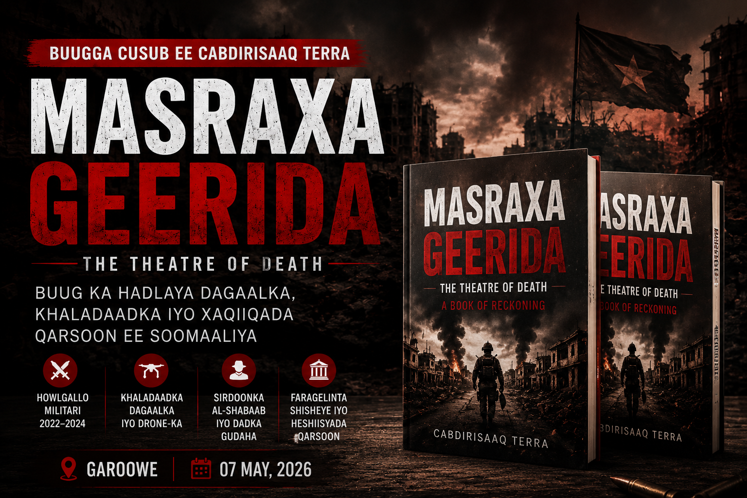 Masraxa Geerida: Maxaa Ku Jira Buugga Cabdirisaaq Terra Ee Hadal Haynta Ka Dhaliyay Soomaaliya?