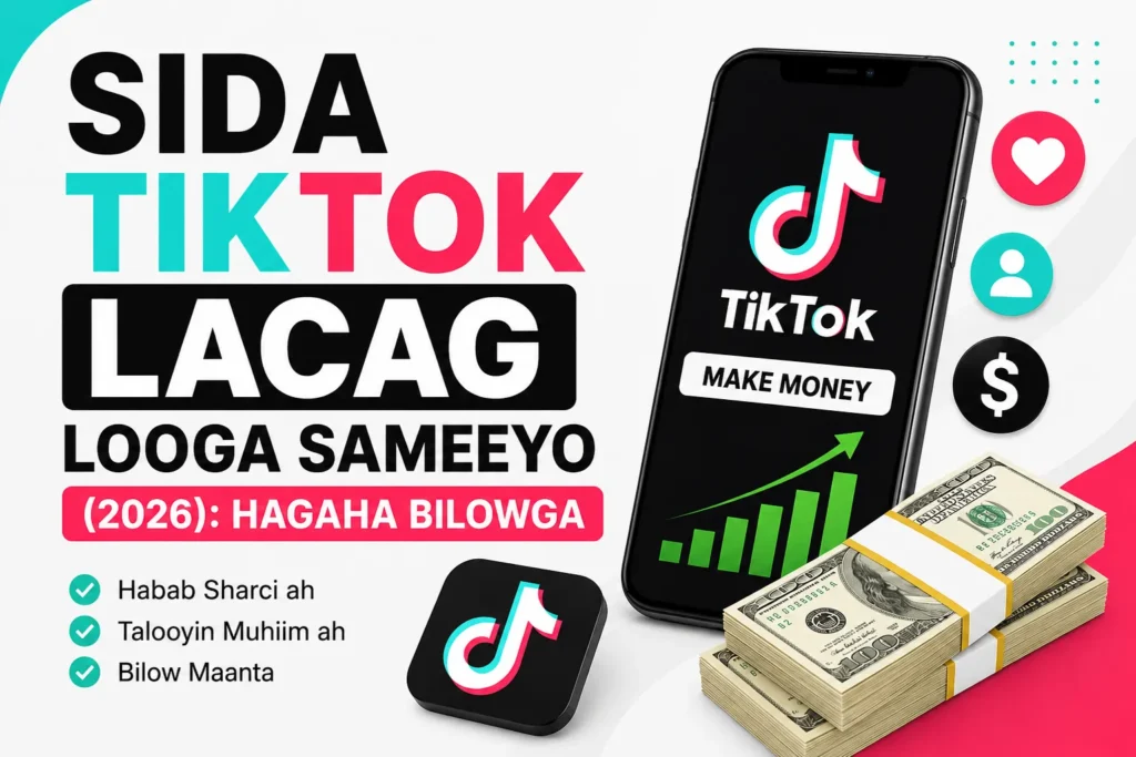 Sida TikTok Lacag Looga Sameeyo (2026): Hagaha Bilowga